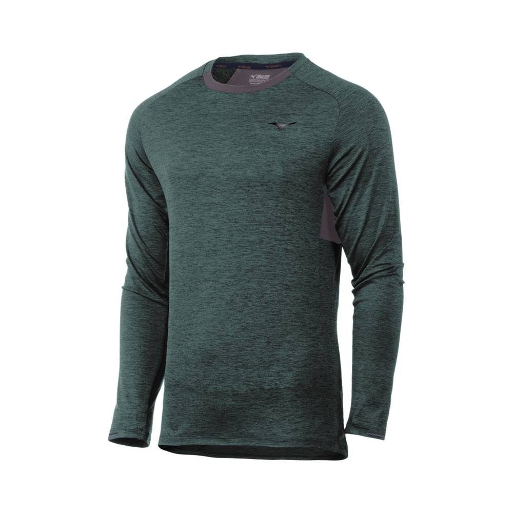 Maglie Running Mizuno Alpha Long Sleeve Uomo - Verdi - 32196-UCRD